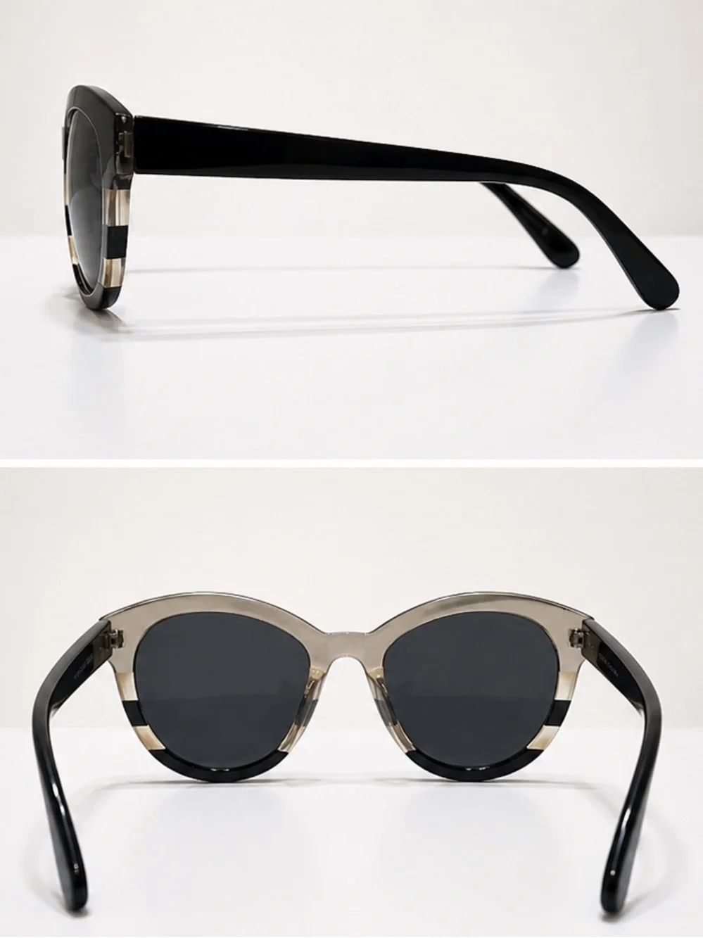 Classic Black Cat-Eye Sunglasses - Black